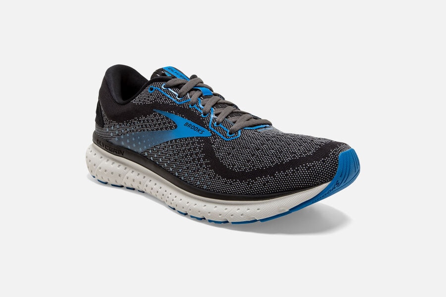 Brooks Glycerin 18 Road Running Shoes Mens - Black/Blue - XYZMI-1540